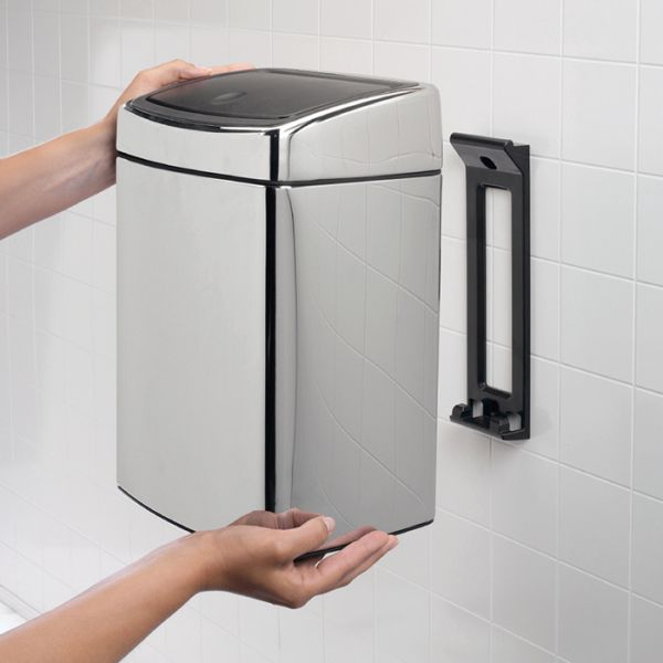 Ведро для мусора Brabantia TOUCH BIN прямоугольное 10 л 