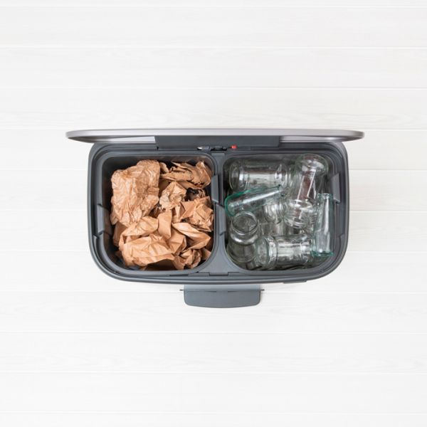 Мусорный бак Brabantia BO PEDAL BIN 60 л цвет платиновый 