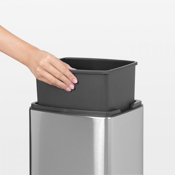 Ведро для мусора Brabantia TOUCH BIN прямоугольное 10 л 40,5x27,5x22,5 см 