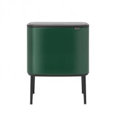 Мусорный бак Touch Bin Bo 11 л + 23 л зеленая сосна Brabantia