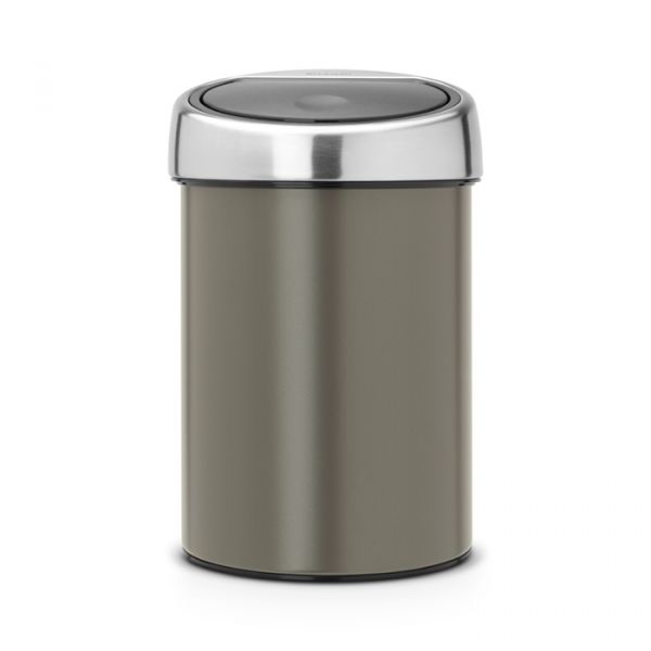 Ведро для мусора Brabantia TOUCH BIN 3 л цвет платина 