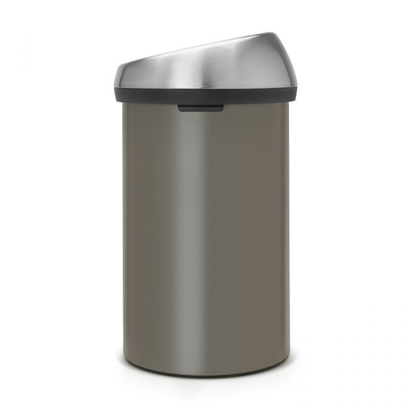 Мусорный бак Brabantia TOUCH BIN 60 л цвет платиновый 