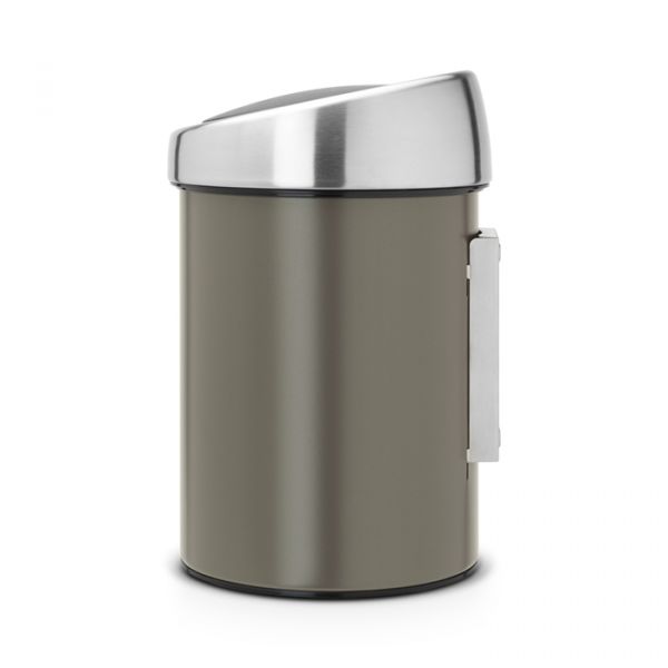 Ведро для мусора Brabantia TOUCH BIN 3 л цвет платина 