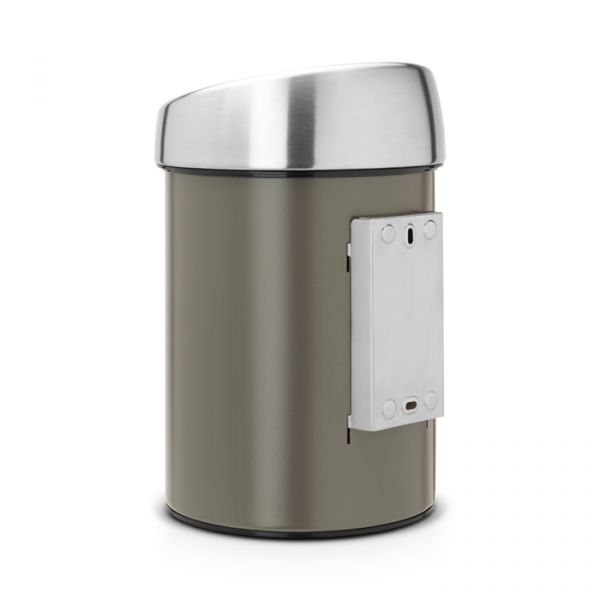 Ведро для мусора Brabantia TOUCH BIN 3 л цвет платина 