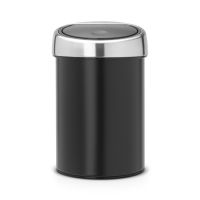 Ведро для мусора Brabantia TOUCH BIN 3 л цвет черный