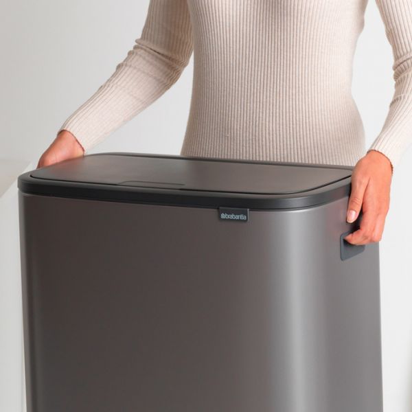 Мусорный бак Brabantia BO TOUCH BIN 60 л цвет платиновый 