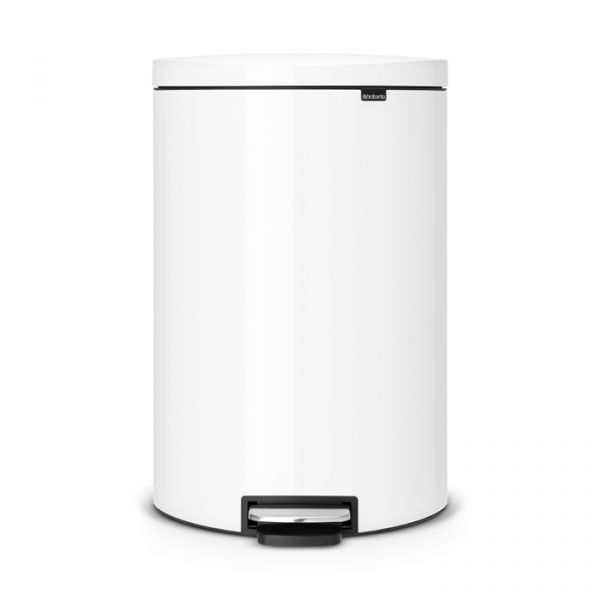 Мусорный бак Brabantia с педалью 40 л 66x43,5x34 см цвет белый 