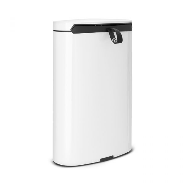 Мусорный бак Brabantia с педалью 40 л 66x43,5x34 см цвет белый 