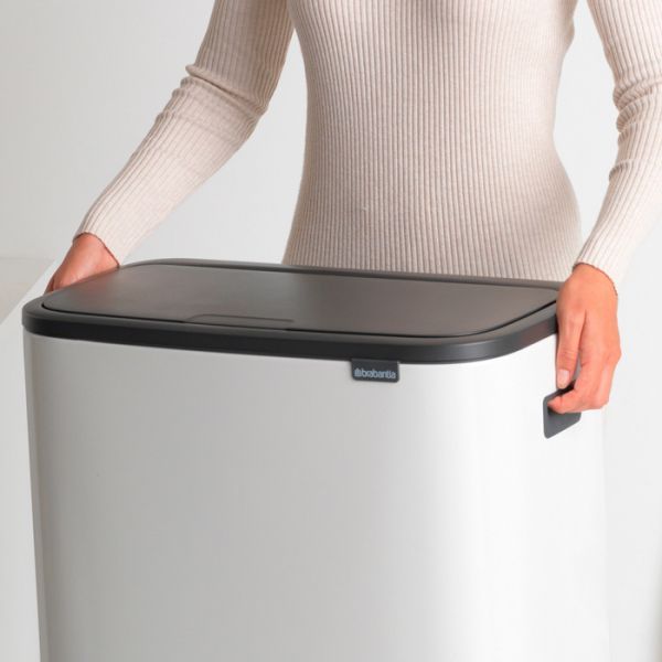 Мусорный бак Brabantia BO TOUCH BIN 2x30 л цвет белый 