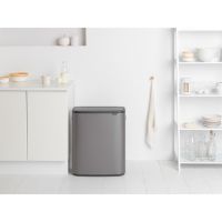 Мусорный бак Brabantia BO TOUCH BIN 60 л цвет платиновый