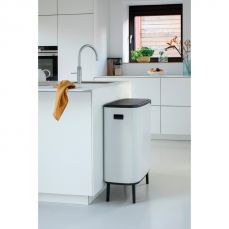 Мусорный бак Brabantia BO TOUCH BIN HI 2x30 л цвет белый
