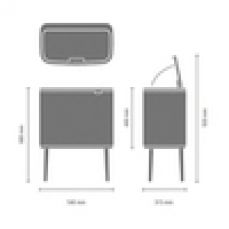 Мусорный бак Brabantia Touch Bin Bo 3 х 11 л