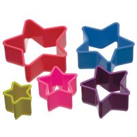 Набор из 5 формочек для печенья Stars, пластик, мультиколор, Colourworks KITCHEN CRAFT
