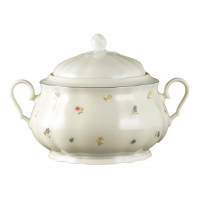 Кассероль 3.25 л, фарфор цвета слоновой кости, синий, Marieluise, 001.292793, SELTMANN