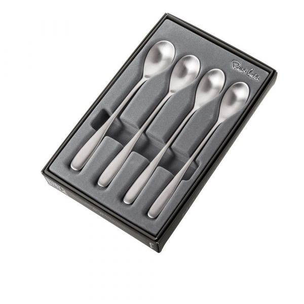 Набор чайных ложек ROBERT WELCH Stanton Satin с длинной ручкой 4 шт матовая сталь STASA1025V/4