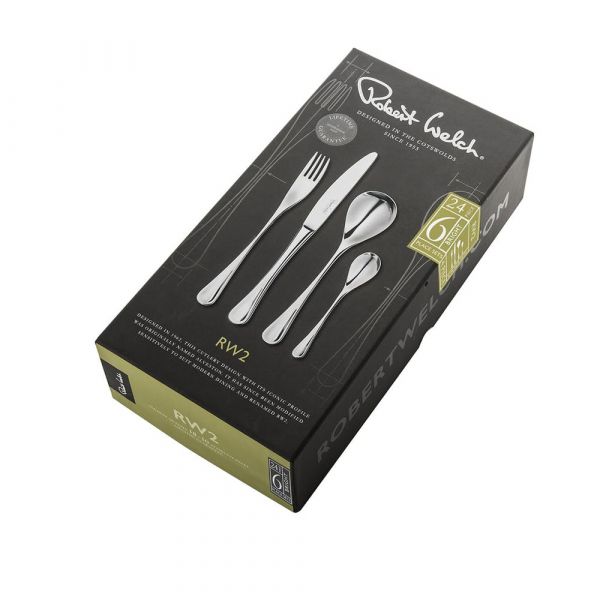 Набор столовых приборов ROBERT WELCH RW II Bright на 6 персон 24 предмета 