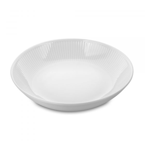 Салатник низкий 20 см белый фарфор PILLIVUYT Plisse 