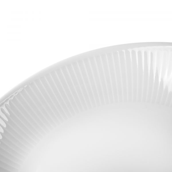 Салатник низкий 20 см белый фарфор PILLIVUYT Plisse 