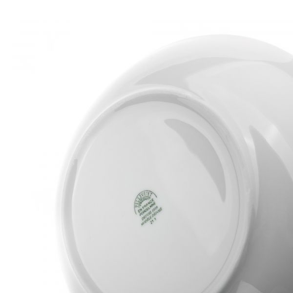 Салатник низкий 20 см белый фарфор PILLIVUYT Plisse 