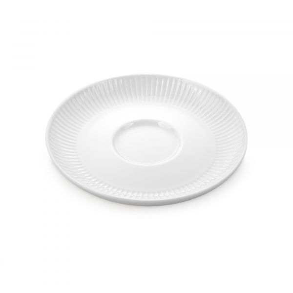 Чашка с блюдцем 180 мл белый фарфор PILLIVUYT Plisse 