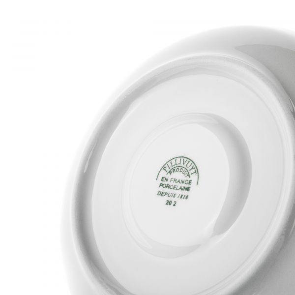 Чашка с блюдцем 180 мл белый фарфор PILLIVUYT Plisse 