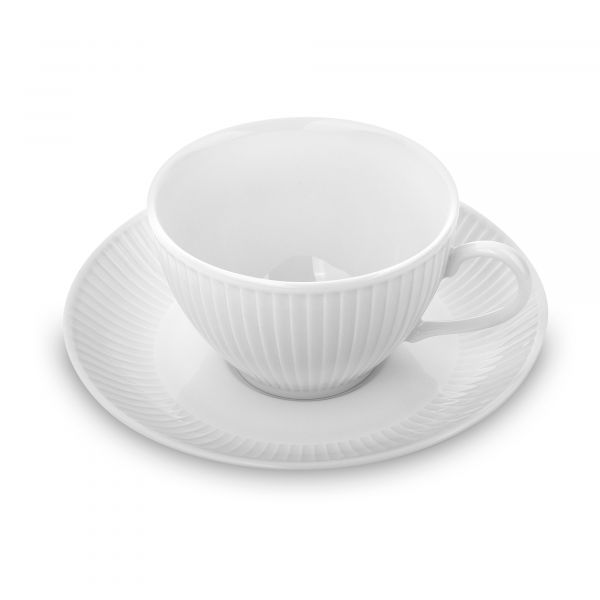 Сервиз чайный на 6 персон 15 предметов белый фарфор PILLIVUYT Plisse 
