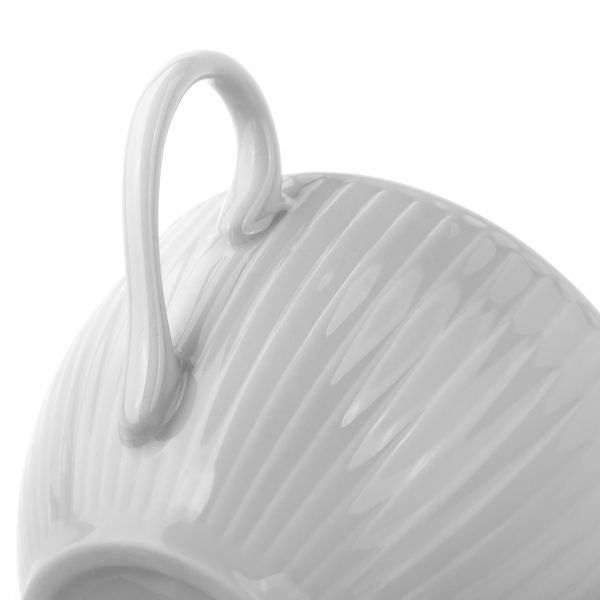 Сервиз чайный на 6 персон 15 предметов белый фарфор PILLIVUYT Plisse 