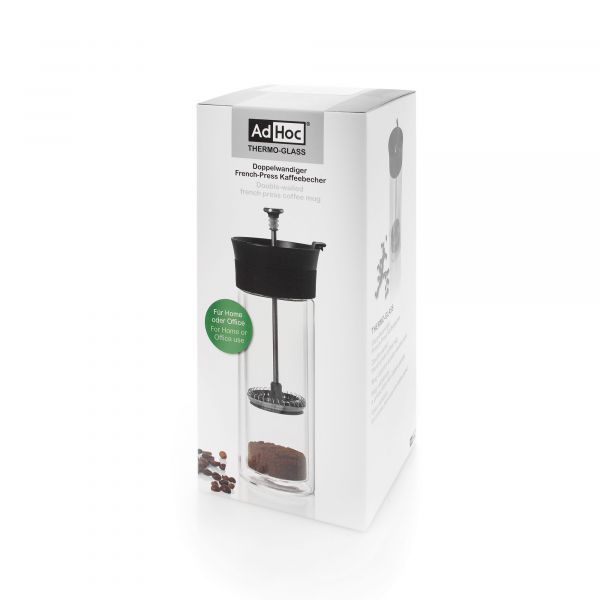 Френч-пресс ADHOC THERMO-GLASS 300 мл термоколба с двойными стенками 