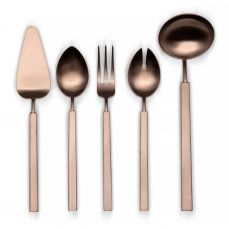Набор из 5 предметов Herdmar VINTAGE SERVING SET MAT CHOCOLATE, шоколадный матовый (половник, сервировочные вилка, ложка, ложка для салата, лопатка)