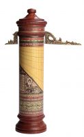 Часы вертикальные Hemisferium Vertical Cylindrical Dial диам 6,5 Н 25,5 см, бронза