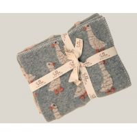 Плед детский LITTLE GREY DUCK 75x100, серый, шерсть 80% полиэстер 20%, 450гр