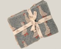 Плед детский LITTLE GREY DUCK 75x100, серый, шерсть 80% полиэстер 20%, 450гр
