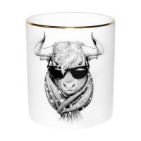 Свеча ароматическая Rory Dobner VIRGO ZODIAC 440 гр, дикий инжир и виноград, 7,5 см х 8,5 см, фарфор