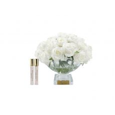 Букет COTE NOIRE CENTERPIECE ROSE BUDS из бутонов роз, белый, золотой декор, 2 спрея по 10 мл