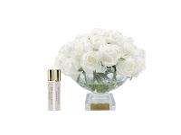 Букет COTE NOIRE CENTERPIECE ROSE BUDS из бутонов роз, белый, золотой декор, 2 спрея по 10 мл