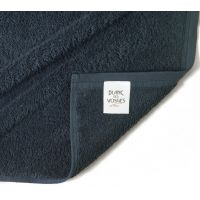 Полотенце Blanc des Vosges Uni bleu corinthe 30x50 см темно-синий, хлопок 600гр/м2 (набор 2шт)