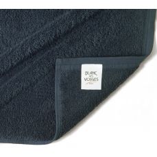 Полотенце Blanc des Vosges Uni bleu corinthe 30x50 см темно-синий, хлопок 600гр/м2 (набор 2шт)