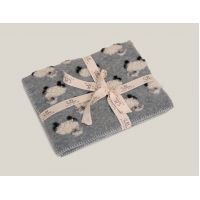 Плед детский LITTLE GREY SHEEP 75x100, шерсть 80% полиэстер 20%, 450гр