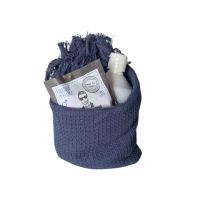 Набор Mas du Roseau FUROSHIKI HOMME для мужчин, жидкое мыло 500 мл, твердое мыло 100 гр, вафельное полотенце 50х100 см, хлопок, аромат Homme Elegant