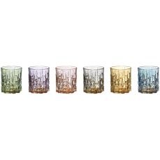 Набор стаканов Cre Art SQUARE TUMBLER 6шт, хрусталь, 9.5 см