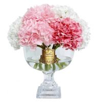 Букет гортензий COTE NOIRE Provence Hydrangea Bouquet , розовый, 2 спрея по 10 мл, H.45 золотой декор
