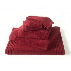 Полотенце Blanc des Vosges Uni griotte 100x150 см вишневый, хлопок 600гр/м3