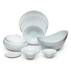 Сервиз Deshoulieres EPURE PLATINE столовый 44 предмета, фарфор