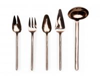 Набор из 5 предметов Herdmar STICK SERVING SET CHOCOLATE, шоколад (половник, сервировочные вилка, ложка, ложка для салата, лопатка)