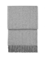 STRIPES greyПлед 130/200 , 50% альпака + 40% овечья шерсть + 10% микрофибра, 560 гр