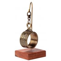 Миниатюрные солнечные часы Hemisferium Miniature Altitude Ring dial Н 13см диам 4 см ширина 2,1 см толщина 4 мм , бронза