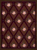 Ковер ROSE FLOWER, 150x200 шерcть 55% полиэстер 45%, подложка полиэстер 100% 1950 гр
