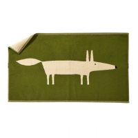 Коврик Blanc des Vosges MR FOX MOUSSE зеленый для ванной 50х90 хлопок махра 900 гр