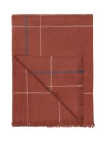Плед 130/200 ELVANG SQUARE rusty red