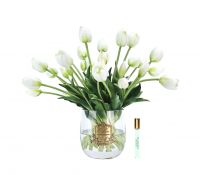 Букет тюльпанов Cote Noire Heritage tulips white, 1 спрей по 10 мл, 38 x 38 x 38